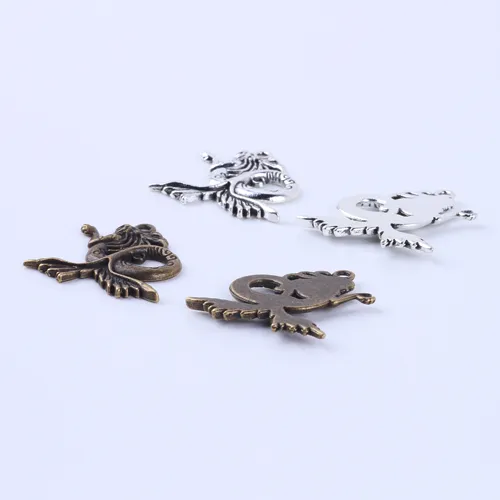 Nieuwe mode zilveren koperen retro zeemeermin hanger vervaardiging DIY sieraden hanger fit ketting of armbanden charme 50 stuks 5399x2328