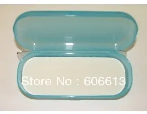 Caixa de óculos de plástico rígido colorida brilhante, caixa de óculos colorida PP, 20 peças / lote223C