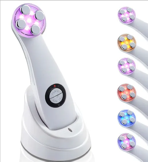  5in1 New Rechargeable Mesotherapy Mesoporation EMS RF LED Photon Skin Anti-aging