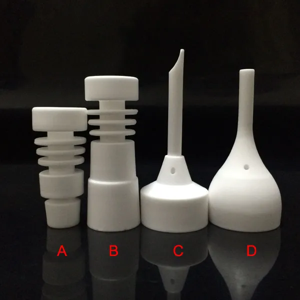 14mm und 18mm Domeless Ceramic Nails Männlich oder Weiblich Joint Keramik Nagel mit Carb Cap VS Titan Quarz Nagel für Glas Rauchen Zubehör