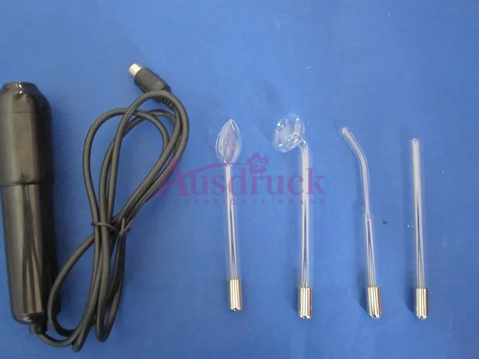 High Frequency Electrode for Facial Skin Spot Remover Hair Growth 4 Glasses Tube Anti Bacteria Therapy Set