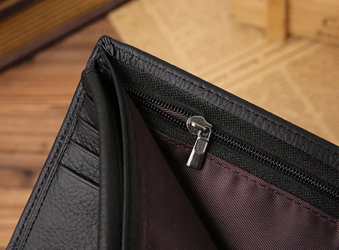 New style genuine leather hasp design men's wallets with coin pocket fashion brand quality purse wallet for men256R