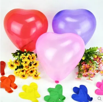 200 Adet Lateks Karışık Pembe Kalp Balon Düğün Favor Parti Balonlar Süslemeleri Yeni veya Renk Seçmek