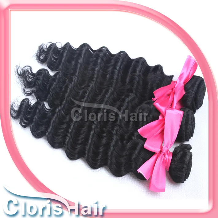 Awesome Mix Length Unprocessed Curly Peruvian Virgin Deep Wave Hair Extensions Wholesale Deep Curls Human Hair Weave Bundles More Wave