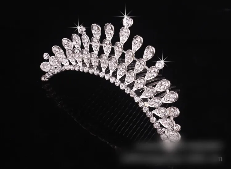 Tiara nuziale di cristallo a 4 strati in magazzino Accessori capelli da sposa Accessori capelli da cerimonia