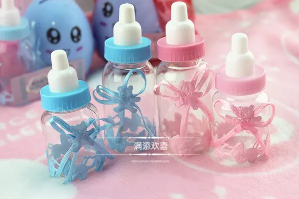 Toptan Satış - / Bebek Duş Küçük Şişe biberon şişe Vaftiz Şeker Hediye Kutuları Biberon Ücretsiz Nakliye Şekeri