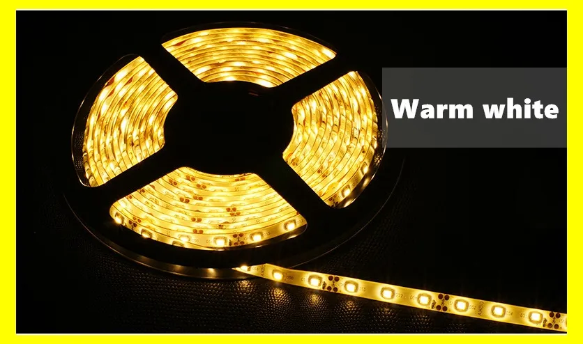  LED Strips 5m3528 SMD 60led LED Strip Light Waterproof Flexiable LED Strips 300LED Cool/Pure/Warm White Red Blue 