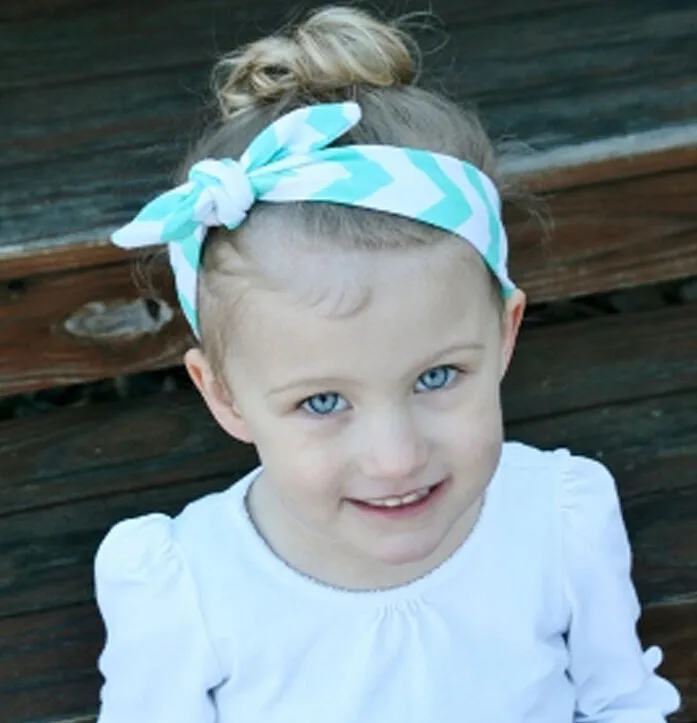 Baby Mädchen Chevron Stirnband Headwrap Mode Haarbänder 284d