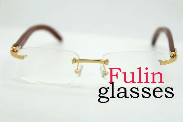 Montatura occhiali da lettura pieghevoli dal design solido Vitange di buona qualità con custodia T8100903 Decor Occhiali in legno occhiali da guida Taglia 54-223N