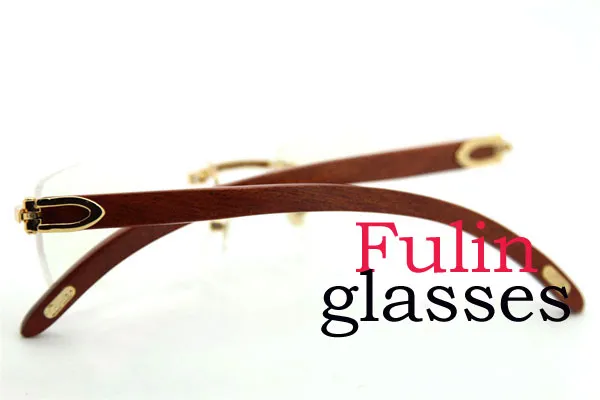 Buena calidad Sólido Vitange Diseño Marco de gafas de lectura plegables con estuche T8100903 Decoración Gafas de madera gafas de conducción Tamaño 54-3070