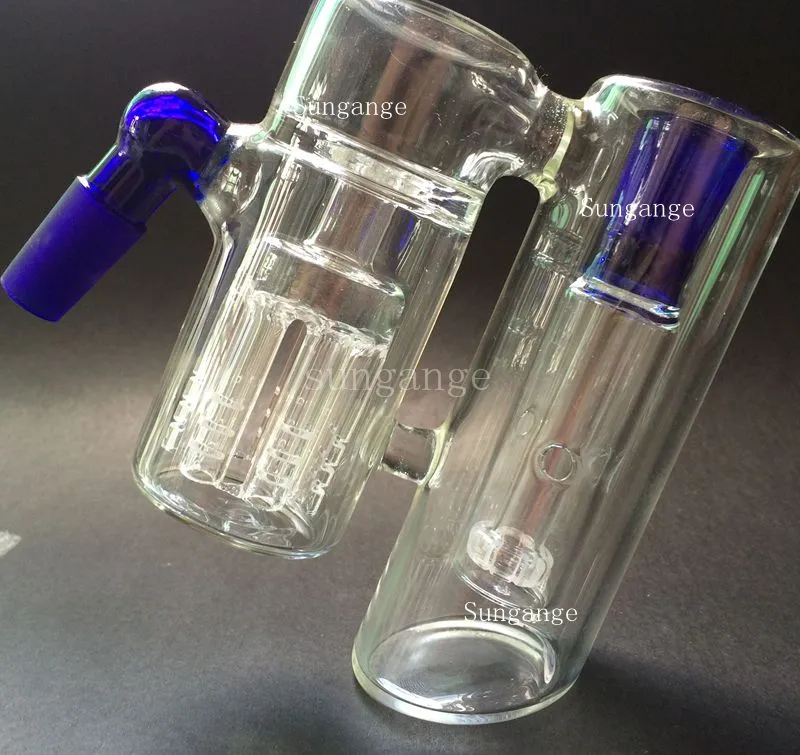 New Inline Glass Water Percolator Ash Catcher Smoking Pipe Bong Accessory 14.5MM-14.5MM / 18.8MM-18.8MM Assorted 