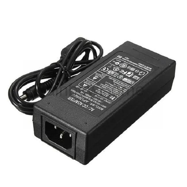 AC Power Supply Adapter DC 24V 3A 5A 6A 120W Transformer for LED Light Strip Monitor Printer + Power Cable Cord