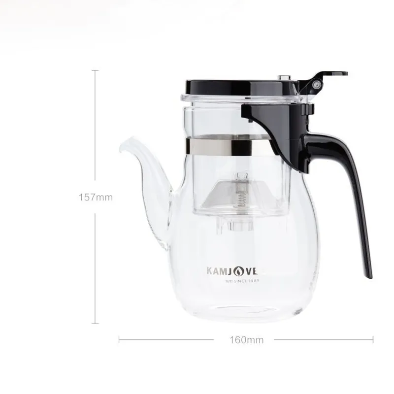Kamjove K-206 Tea Pot Glass Teapotエレガントカップグラスティーセット2302