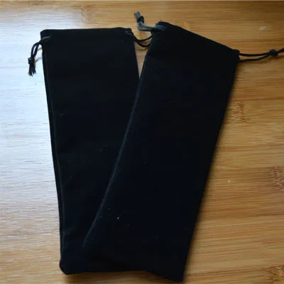 Bolsa de cordão de veludo 8x17cm 8x22cm pacote de 50 canetas cabelo makup jóias presente embalagem bag237x