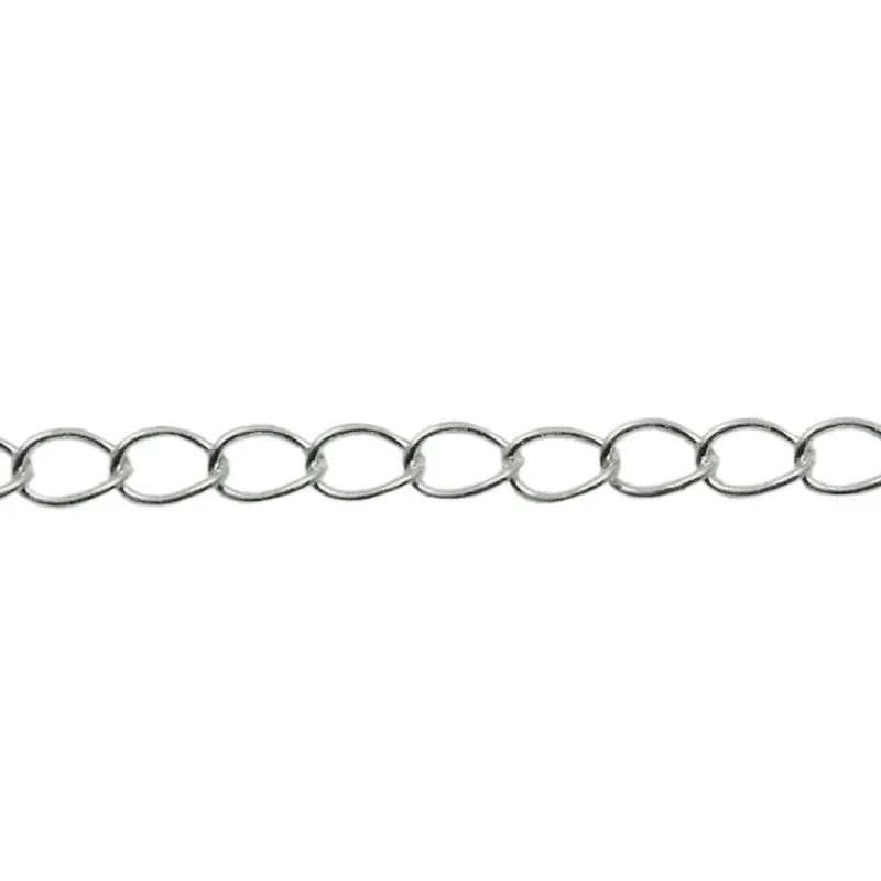 Beadsnice catena intera in argento 925 materiale gioielli in argento catenelle ovali la realizzazione di collane vendute al grammo ID 33870294H