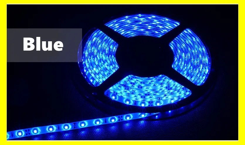  LED Strips 5m3528 SMD 60led LED Strip Light Waterproof Flexiable LED Strips 300LED Cool/Pure/Warm White Red Blue 