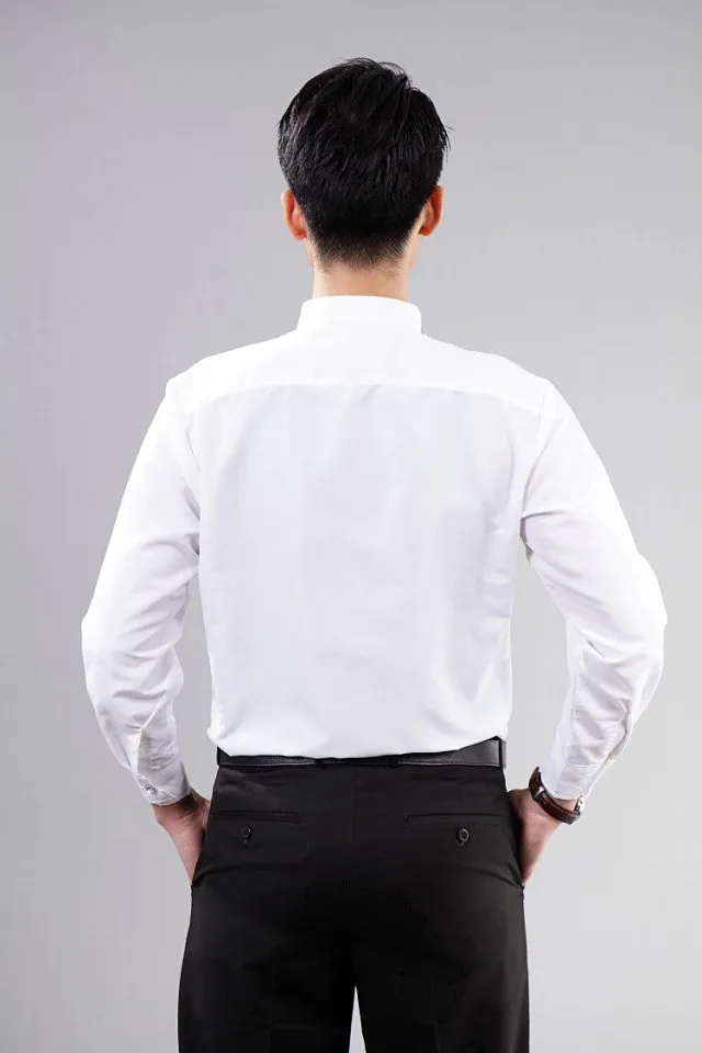 New Style Top Quality White Vêtements de mariage pour hommes Marié Porter des chemises homme chemise vêtements OK: 02