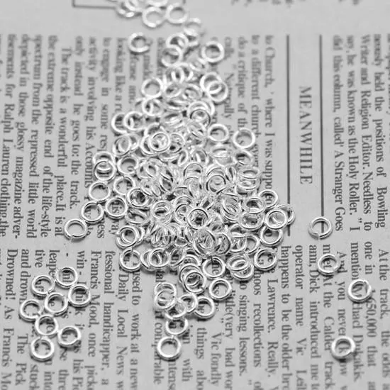 Сильные самодельные ювелирные украшения компоненты открытые прыжки кольца металлический материал Толстый серебряный латунный материал 5 6 мм кольцевое кольцо кольцо 5260t
