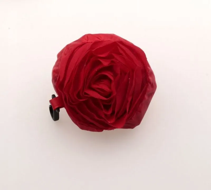 Heiß ! 5 Stück rote Farbe hübsche Rose faltbare Eco wiederverwendbare Einkaufstasche 39,5 cm x 38 cm 430