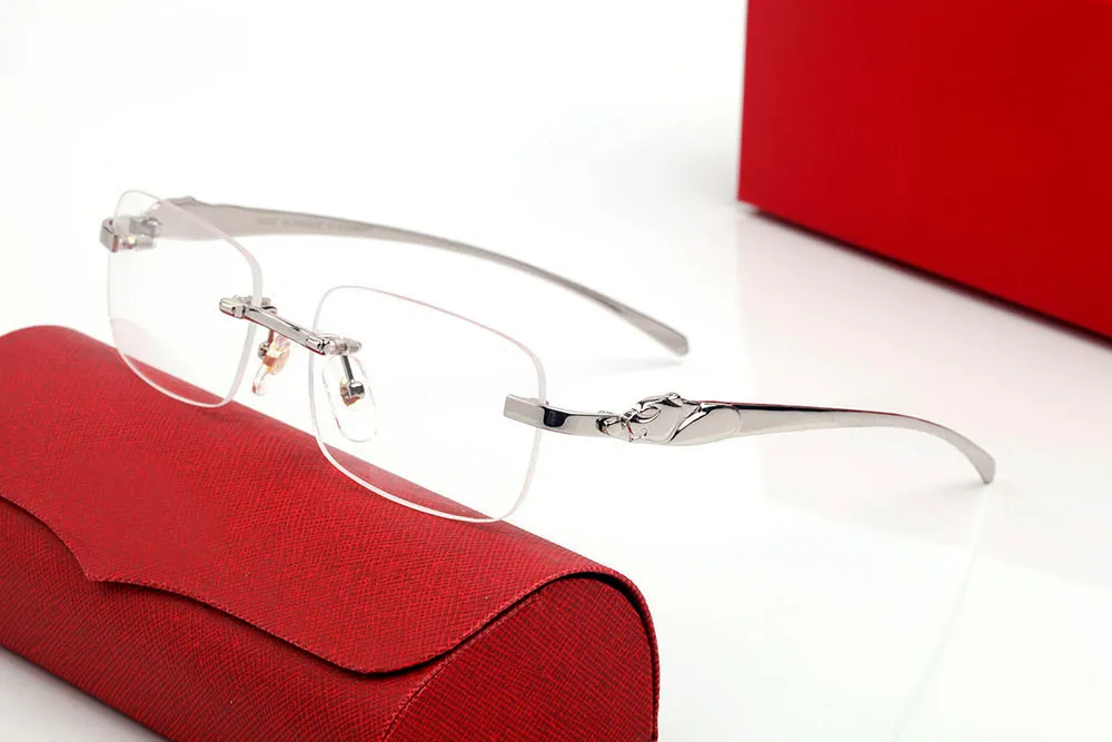 Gafas de sol de diseño Lentes cuadrados de leopardo lentes de gradiente masculino y gafas de moda de mujer marco de metal de plata de oro rectangu232v