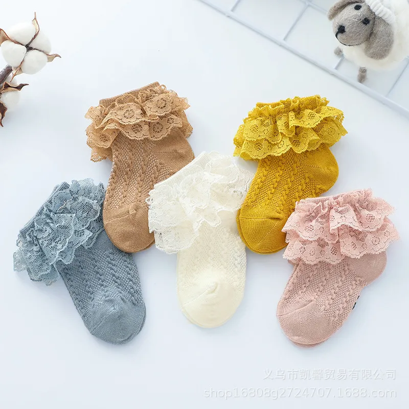 Chaussettes antidérapantes avec poignées pour bébés, enfants en bas âge, filles, toutes saisons, chaussettes de princesse en coton 3529972