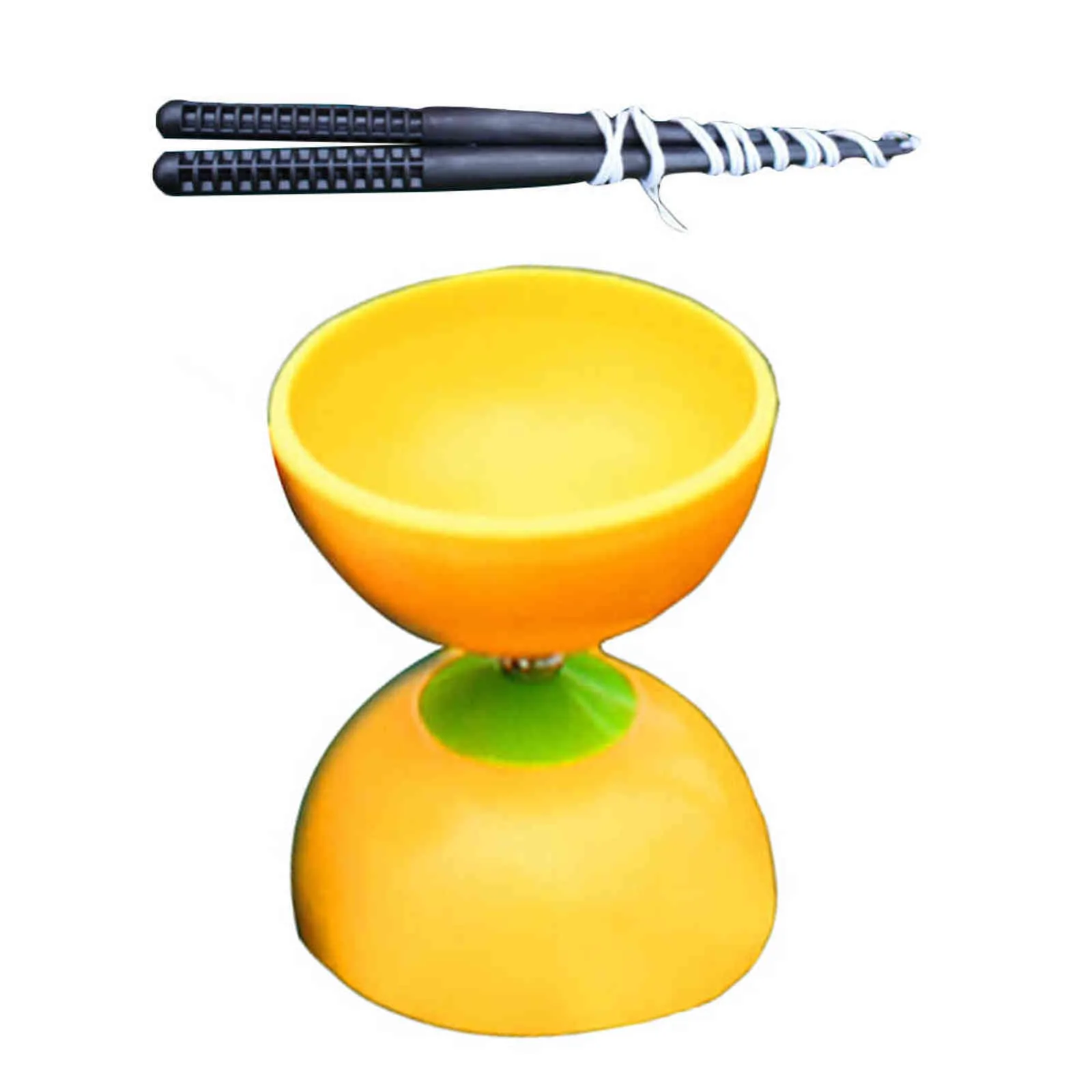 Divertente Cinese YOYO 3 Cuscinetti Diabolo Set Bastoncini di Metallo Borsa Giocattoli I Bambini I Bambini Adulti Anziani giocattolo G1125