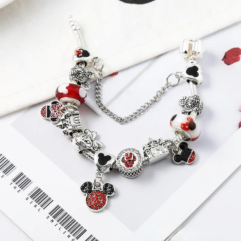 925 silver charm fit for pandora European bracelet Charm Bead Accessories DIY Wedding Jewelry with gift for girl Christmas