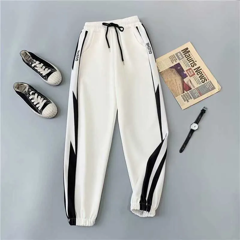 Houzhou Pantalons surdimensionnés Femmes Streetwear Baggy Santé pantalon Pantalon Casual Joggers Hip Hop Sports Loose 210925