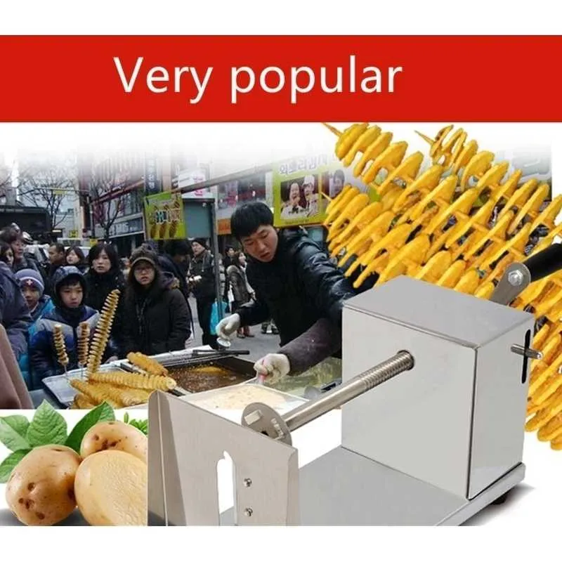 آلية قطع البطاطا تورنادو قطع الليمون لآلة آلة المطبخ أدوات الطهي أدوات الطهي مروحية رقاقة البطاطس 20122241