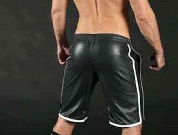 Shorts de basket en cuir masculin disponibles en 3 couleurs H1210