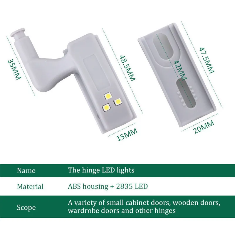 Universal LED -Leuchten für Schrank unter Schrank Schrankgarderobe Kleiderschrank für Innenausfälle Leuchtt