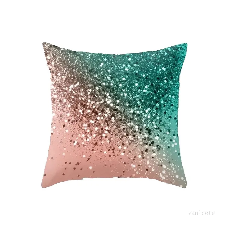Poszewka Solidna Kolor Glitter Srebrny Bling Throw Pillow Case Pillowcover Na Sofa Home Decor Poduszki Dekoracyjne T2I52249