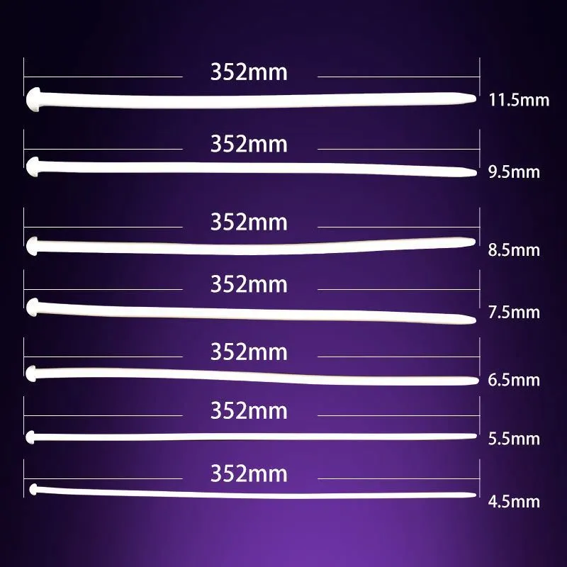 set Silicone Urethral Dilator Plugs Sounding Rods Sex Toys For Man CBT Urethral Sounds Penis Plug Inserts Long Silicon Rod K85324786