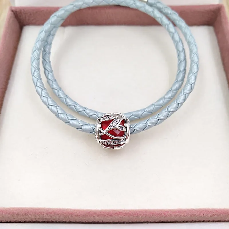 Charms Dla Biżuterii Kit Royal Red Pandora 925 Sterling Silver Beaded Spersonalizowane Bransoletka Kobiety Mężczyźni Łańcuch Bransoletki Naszyjnik Wisiorek Prezent Urodzinowy 791969Sru