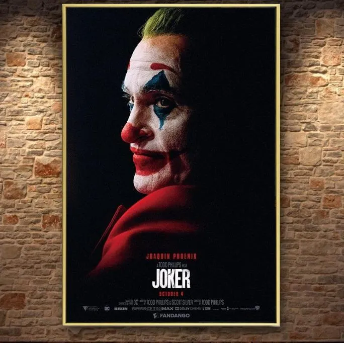 El Joker cuadro sobre lienzo para pared impresiones de pared imágenes Chaplin Joker póster de película para decoración del hogar pintura de estilo nórdico moderno 7147333