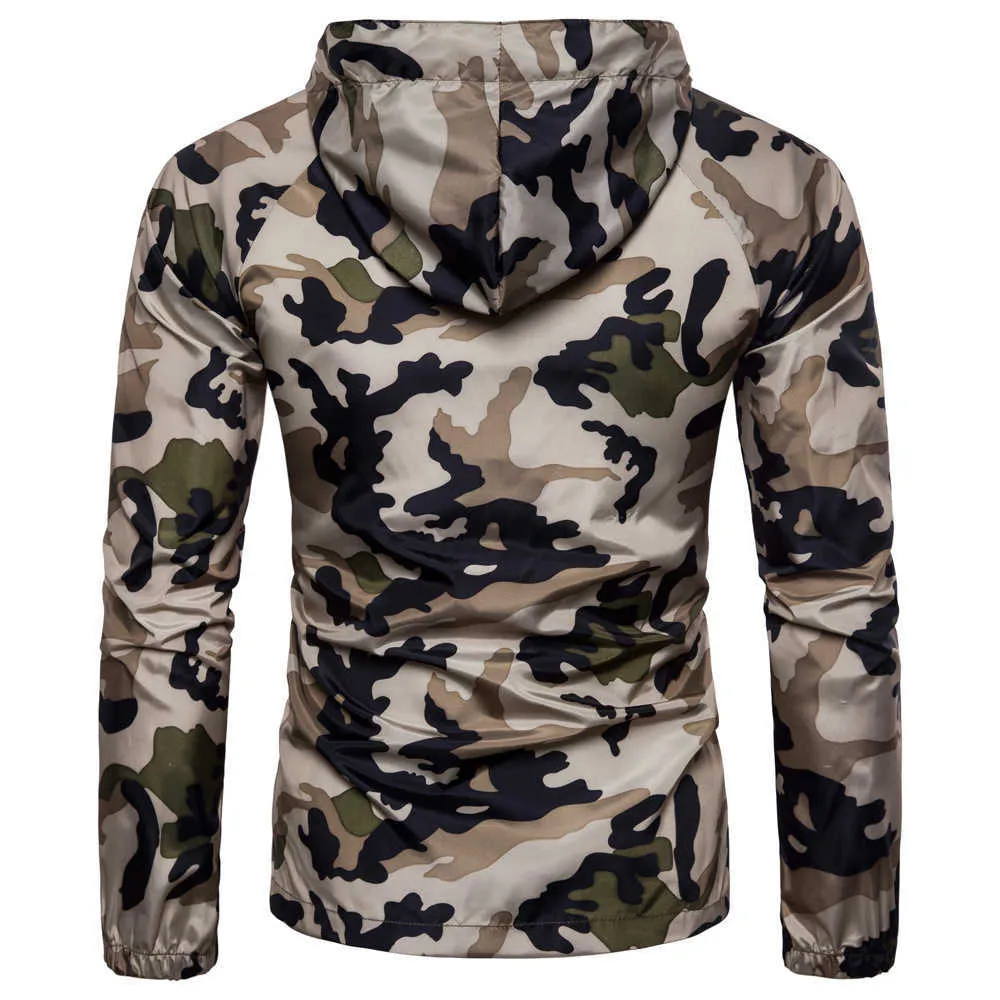 Hommes veste en plein air protection solaire vêtements printemps hommes camouflage armée fan série manteau à capuche mode décontractée sports de plein air veste X0621