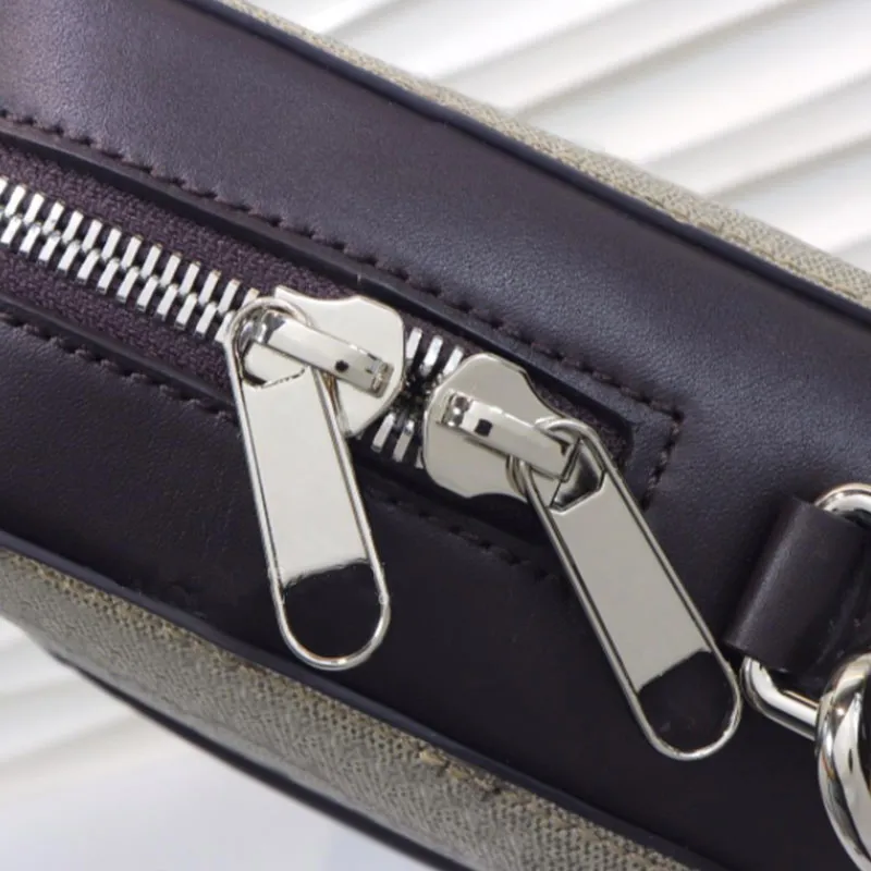 Fashion Mens Portcase axel datorväska handväska designer klassisk resväska messenger väskor läder ryggsäck utomhus232v