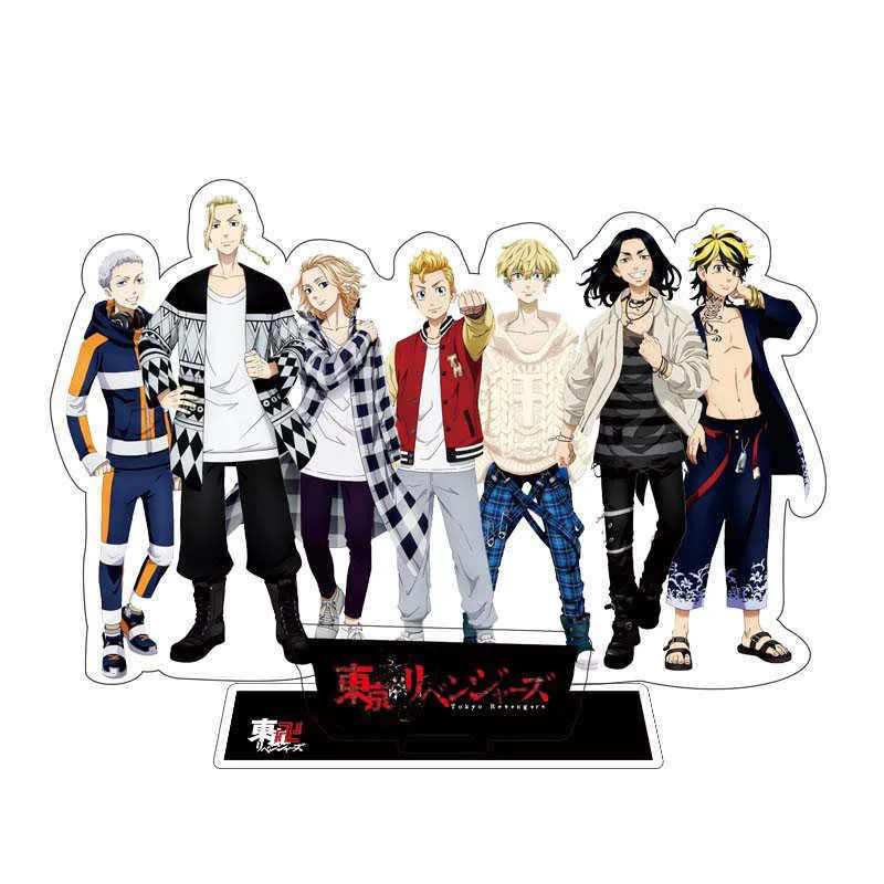 Anime Tokyo Revengers Stand modèle plaque Manjiro Ken Takemichi Hinata Atsushi Chibi Kawaii bureau décor figurine jouet cadeau G1019