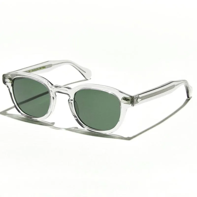 Lunettes de soleil lemtosh lentilles vertes polarisées hommes femme conduisant des lunettes de soleil marque concepteur vintage acétate Framesunglasses220n