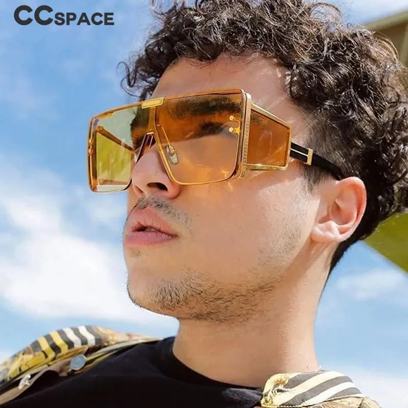 مصمم نظارات شمسية كبيرة الحجم واحد عدسة نظارة Goggle رجال الرجال