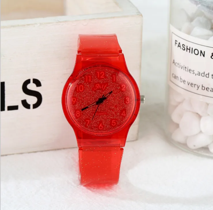 JHlF Merk Koreaanse Mode Eenvoudige Promotie Quartz Dames Horloges Casual Persoonlijkheid Student Dames Lichtblauw Meisjes Horloge Wholesal2291
