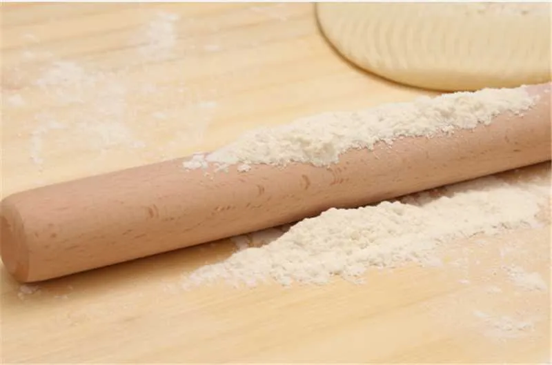 Houten Roller deeg Gebak Pizza Biscuit Gereedschap Pasta Cracker Wide Noodles Bakken Bake Rooster Rolling Pin Keuken Rolling Pin 211008