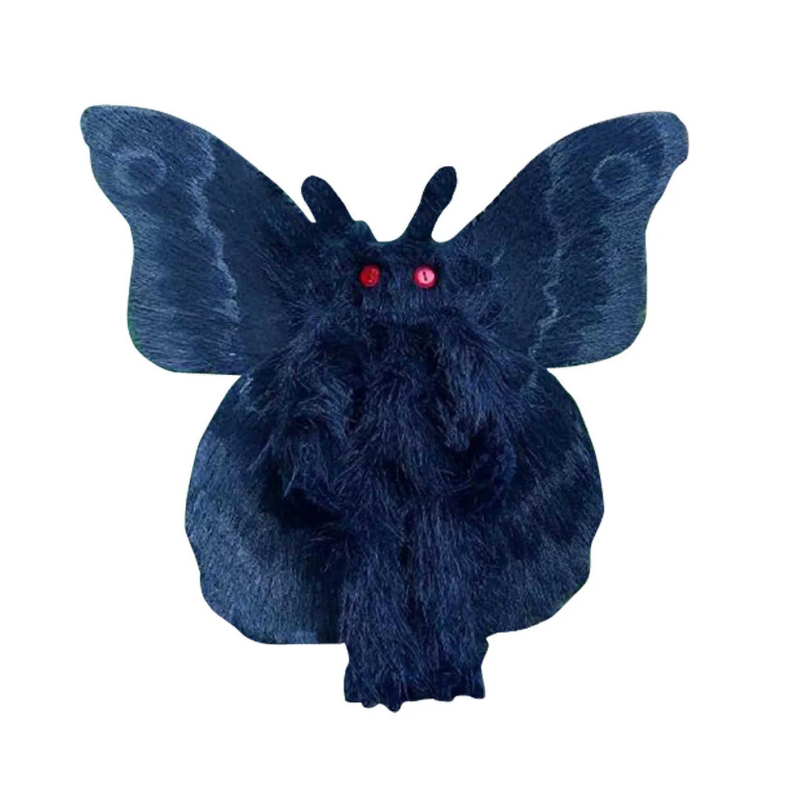 Fyllda plyschleksaker Gothic Mothman Plushie letar efter ett kärlek och magiskt hem Unikt och Novel Black Moth Soft Toy Cute QW Q0721317286