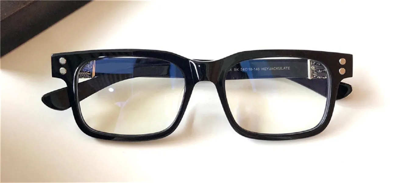 Vintage-Optik-Brillen HEYJACKULAT optische Retro-Brille mit quadratischem Rahmen, Rezept, vielseitiger und großzügiger Stil, Top-Qualität mit G2551
