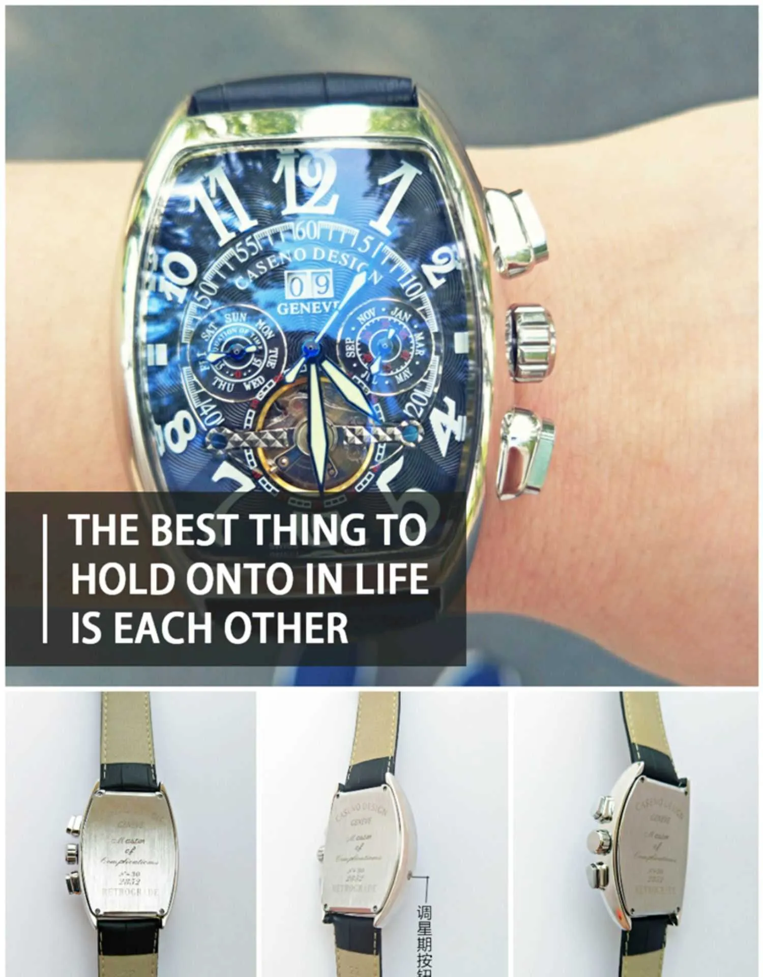 Wrist Watch F Muller Top Brand Luxury Men039S FM Tourbillon Automatic Men 30m Afficier Self-Wind Mécanique Wristwatch7690322