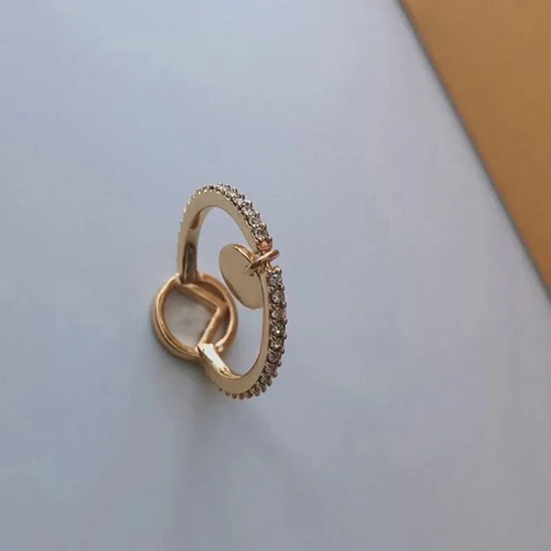 Projektantka mody Pierścienie gruszki dla kobiet luksusowe projektanci litera f pierścienie biżuteria mody dla miłośników Pierście