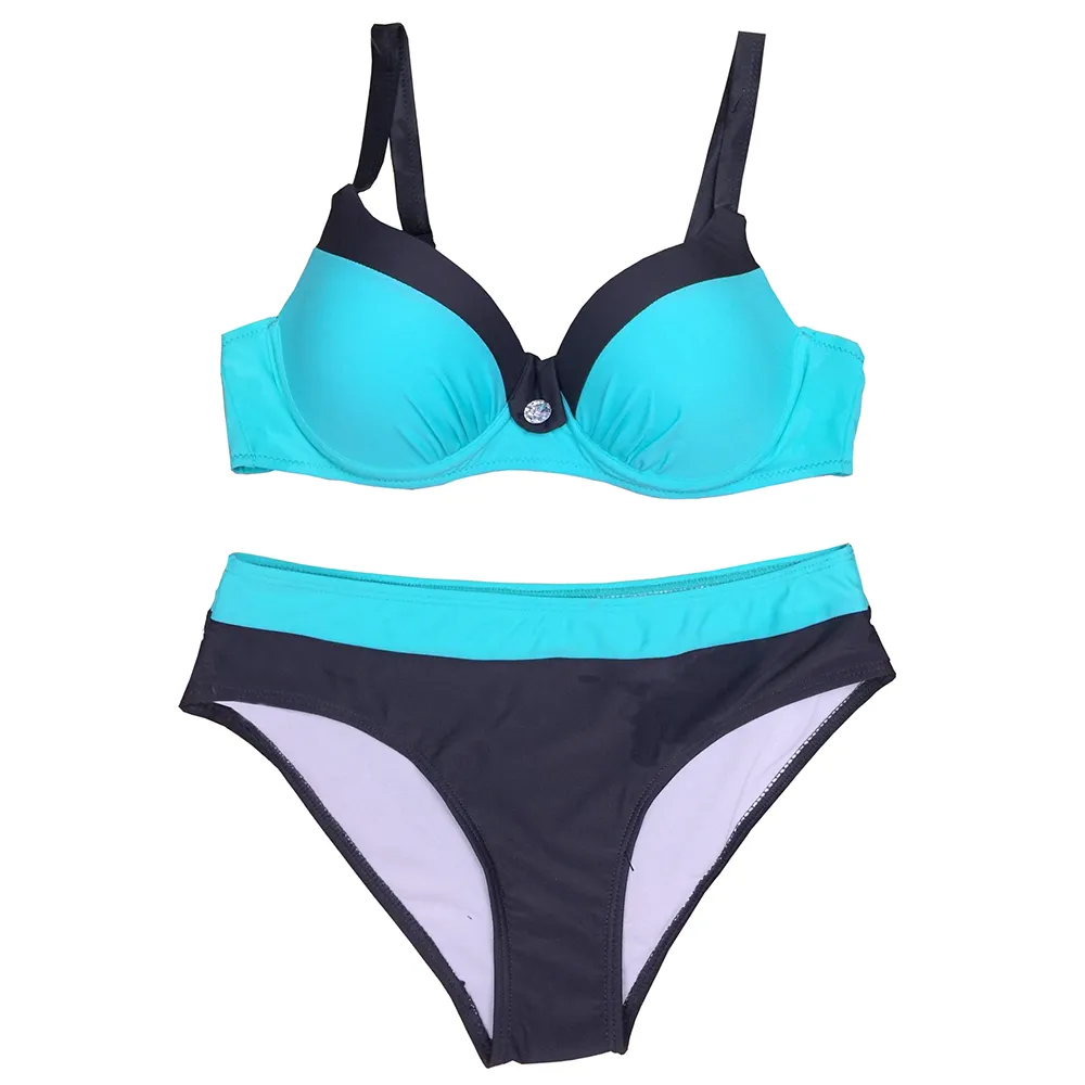 Bikinis Women Swimsuit High Waisted Bathing Suits Swim Halter Top Push Up Set Plus Size Swimwear Brazilian 210520