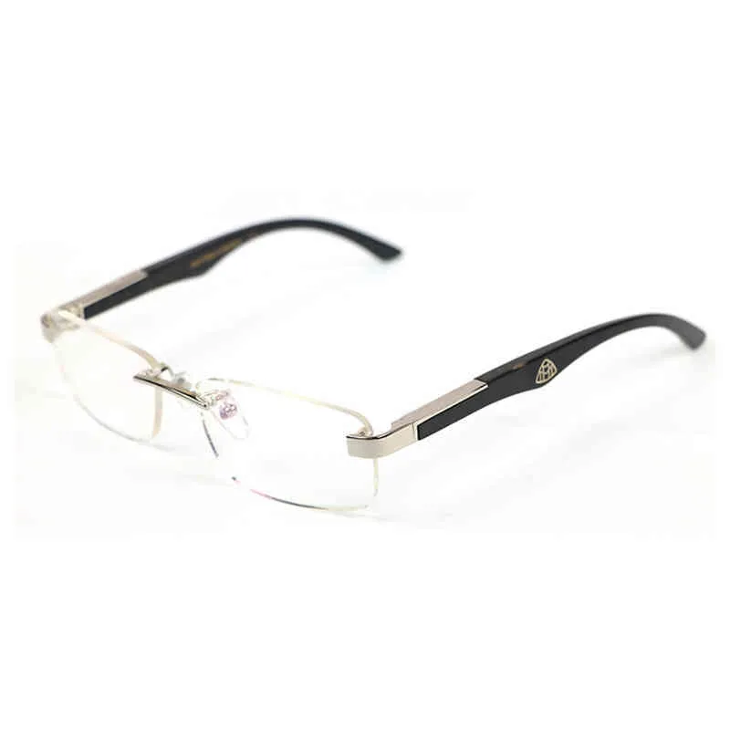2024 Fashion Men's Luxury Diseñador de gafas de sol para mujeres Gafas ópticas Marco de búfalo Cuervo Clear Fiess Clear Frames Transparent Wooden Frames Completo de relleno