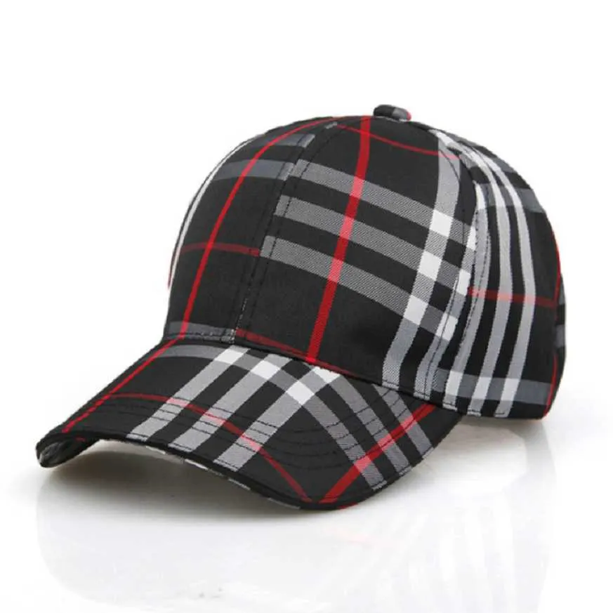 Chapeau de protection extérieure Casquette de printemps et d'automne pour hommes Casquette de baseball rayée pour femmes