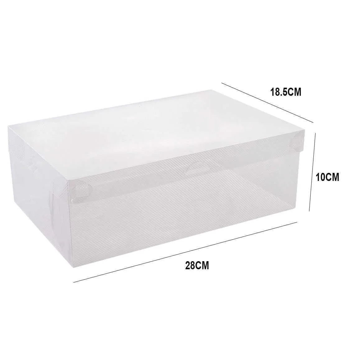 Storage Baskets Transparent Clear Plastic Shoe Box Storage Shoe Boxes Foldable Shoes Case Holder Transparent Shoes Organizer Cases Boxes 210626